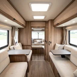 a view of the interior of an expensive rv