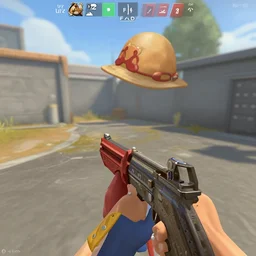 Screenshot of Luffy in CS:GO