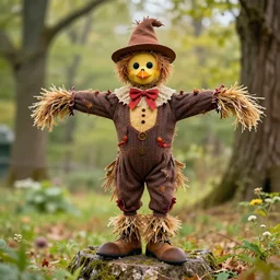 the scarecrow from oz transforms into a living being by fleshing out n 4