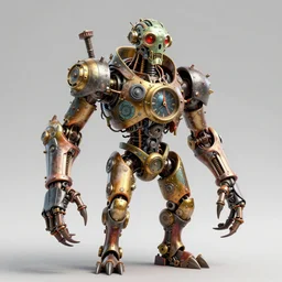 humanoid!!!, clockwork!!!, creepy!!!, trending on artstation, deviant art, ue 5, octane render, intricate details, highly accurate, studio, vibrant colors, by wlop