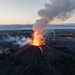 I flew my drone in the evening over an erupting volcano in Iceland and these are the incredible pictures I took