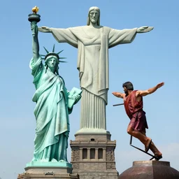 statue of liberty vs christ the redeemer epic battle