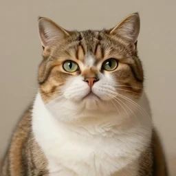 smiling ((fat)) cat by Rembrandt