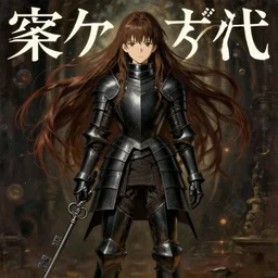 baroque oil painting japanese light novel cover illustration lotr anime key visual full body action shot | young girl black military crusader armour with long flowing brown hair | symmetrical perfect face quiet gaze | gapmoe kuudere moody lighting bokeh | trending pixiv fanbox | by greg rutkowski makoto shinkai takashi takeuchi studio ghibli