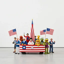 minimalist full color joel peter witkin photo of a 4 th of july parade, hr giger, mapplethorpe, disney, muppets, cronenberg