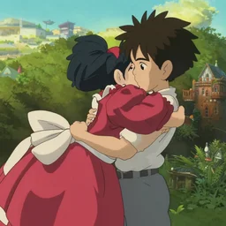 still image from the new studio ghibli animated film'field of dreams'