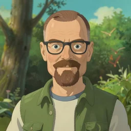 cute builder walter white, natural lighting, path traced, highly detailed, high quality, digital painting, by don bluth and ross tran and studio ghibli and alphonse mucha, artgerm
