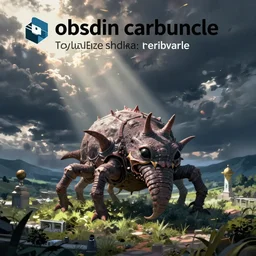 obsidian carbuncle, concept art, artstation, makoto shinkai, digital art, greg rutkowski,