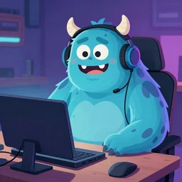 monster as a twitch streamer