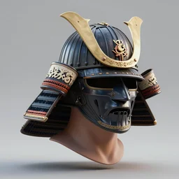authentic samurai helmet, adam adamowicz illustration character design concept, unreal 5, daz, hyperrealistic, octane render, rpg portrait, dynamic lighting, intricate detail, harvest fall vibrancy, cinematic volume glowing aura global illumination ray tracing hdr