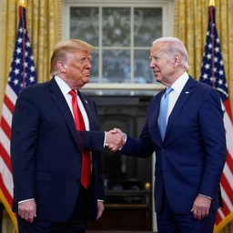 Donald trump makes peace with joe Biden