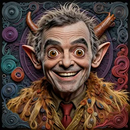 very very very very highly detailed, epic, central composition, photo of Mr Bean as Smeagol face, intricate, happy colors, extremely detailed, digital