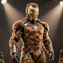 Tony Stark in a furry robot suit