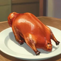 delicious and tasty beijing roast duck, animation, by makoto shinkai, digital art, illustrations