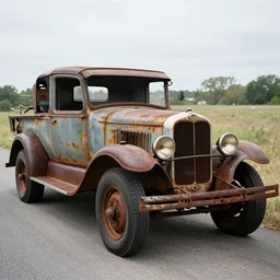 rusted, derelict on the back of a tow truck on the road 1 9 2 2 delorean