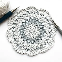 crochet material, sketch