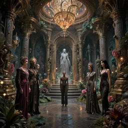 a psychedelic realm at the edge of all known time in the style of h. r. giger, zdzislaw beksinski and ruan jia and amanda sage, lush, sumptuous, exquisite, elegant, elaborate, rich, ray traced, global illumination, artstation, in frame