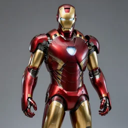medieval iron man suit. studio photography