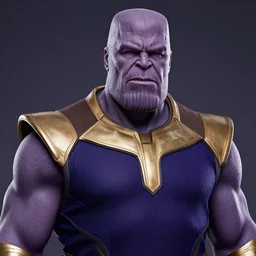 a portrait of thanos, in the style of wayne barlowe
