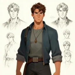character front detail designs, Milo Manara, Greg Rutkowski, character sheet, Darek Zabrocki, Karlkka, Jayison Devadas, Phuoc Quan, trending on Artstation, 8K, ultra wide angle, pincushion lens effect