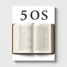5 0 s minimalist modern poster of the bible