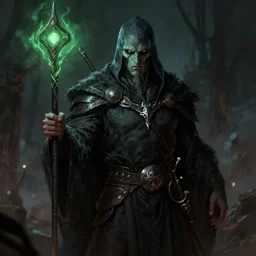 Necromancer by frank franzetta, Medium-shot