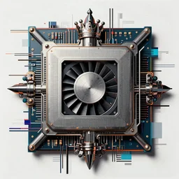 ( ( god king of ai art ) ), cpu gpu wafer, glitch art, notan, asymmetric composition, by rene lalique, highly detailed, by william - adolphe bouguerea, ( ( mutually assured digital destruction ) ) by gustav klimpt