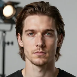 a man with a brown mane,photorealiatic,hyperdetailed,hyperrealistic,studio lighting,studio photography,professional photography,professional lighting,detailed face,3 point lighting,4k,digital art,ultra realistic,ultra detailed,art by greg rutkowski