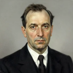 A portrait of Zdzislaw Beksinski by Zdzislaw Beksinski