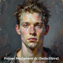 a hyper - detailed fine painting of a synthetic man, dystopian concept art