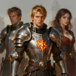 a man, fire emblem, art by artgerm and greg rutkowski and magali villeneuve, portrait, d & d, fantasy, highly detailed, digital painting, trending on artstation, concept art, sharp focus, illustration