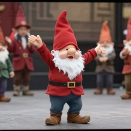 cctv footage of a live gnome dancing