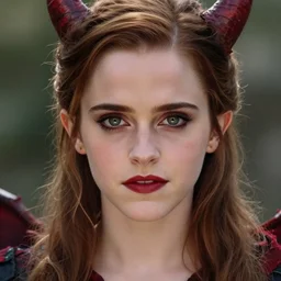emma watson cosplay hot! demonic entity! costume, all body! shot, perspective, colored, perfect symmetrical face!, perfect eyes!!, by charlotte grimm, natural light, sharp focus, detailed face, canon eos c 3 0 0, ƒ 1. 8, 3 5 mm, 8 k, smooth, illustration