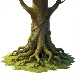 arcane style forest tree root rising from the ground, rising root trap, bright art masterpiece artstation. 8k, sharp high quality artwork in style of Jose Daniel Cabrera Pena and Greg Rutkowski, concept art by Tooth Wu, blizzard warcraft artwork, hearthstone card game artwork, leaves trap, trap made of leaves