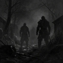 dark war sketch, dark, ambient times