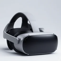 Professional slick Product marketing photo. Steam's Valve Index HMD VR Headset. Designed by artist Antoni Gaudí i Cornet. Lighting and style by painter James Gurney. Slick and shiny presentation. Well organized and minimalist.