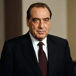 Berlusconi in the style of all tomorrows