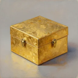 a painting of golden box