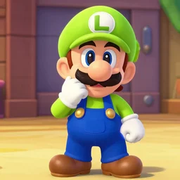 waluigi stroking his beard