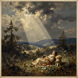 a vintage painting of the lullaby
