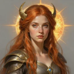 solar goddess, d & d, fantasy, portrait, highly detailed, digital painting, trending on artstation, concept art, sharp focus, illustration, art by artgerm and greg rutkowski and magali villeneuve