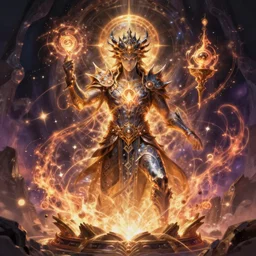 awesome arcane magic and powerful mystical energy, epic fantasy art, highly detailed digital painting, hd, 4 k, 8 k
