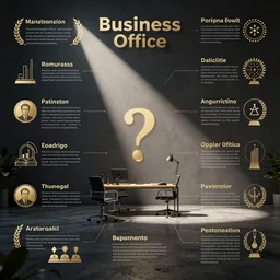 business office infographic style
