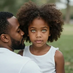eeee are all dead i am a black girl aged 6 2 i am 9 cm tall and aged 1 i have white skin and blonde eyes, afro hair and a father