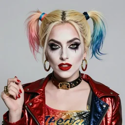 lady gaga as harley quinn highly detailed