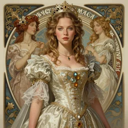 young kate moss as a princess, fantasy, intricate, elegant, highly detailed, digital painting, artstation, concept art, matte, sharp focus, illustration, art by artgerm and greg rutkowski and alphonse mucha