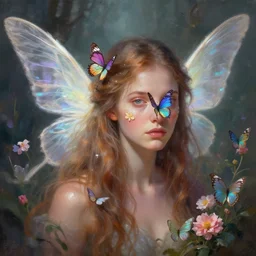 wonderdream faeries lady feather wing digital art painting fantasy bloom snyder zack and swanland raymond and pennington bruce illustration character design concept atmospheric lighting butterfly median photoshop face filter