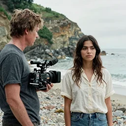 First image from Paul Thomas Anderson's new film Big Sur, starring Sofia Boutella. Cinematography by Michael Bauman, shot on Kodak Vision 200T. 8k print.