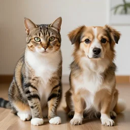 a realistic chimera of a cat and a dog