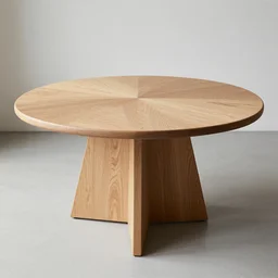 norwegian design furniture of a wood oak table in geometric shape carved intricate